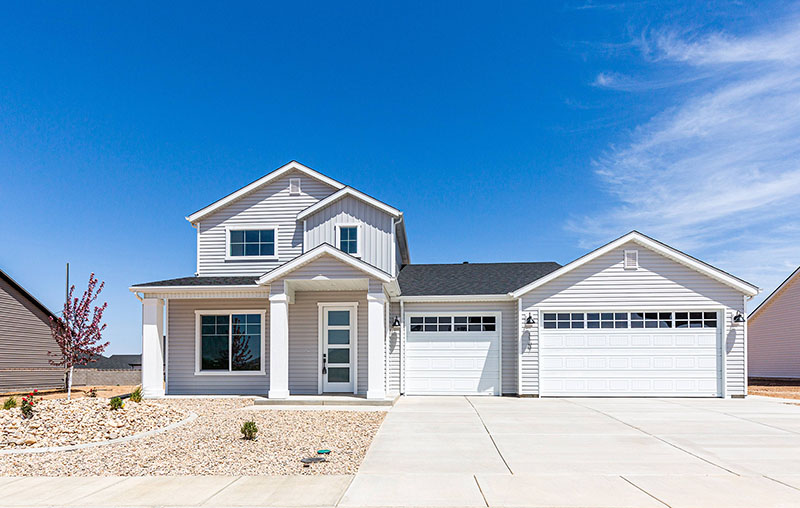 Exterior Wasatch floorplan in Settler's Squre subdivision