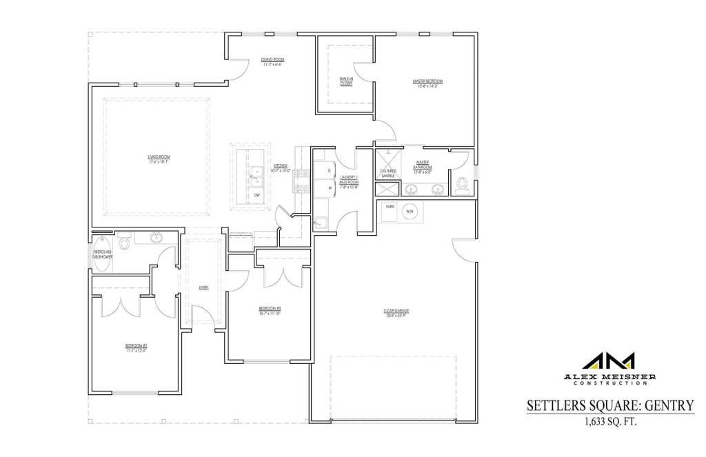 Gentry Floor Plan by Alex Meisner Construction